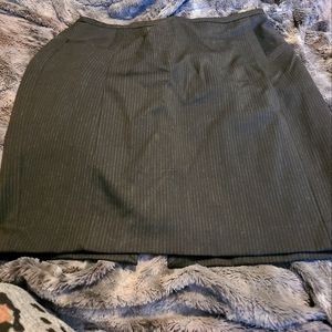 Express pinstriped work skirt